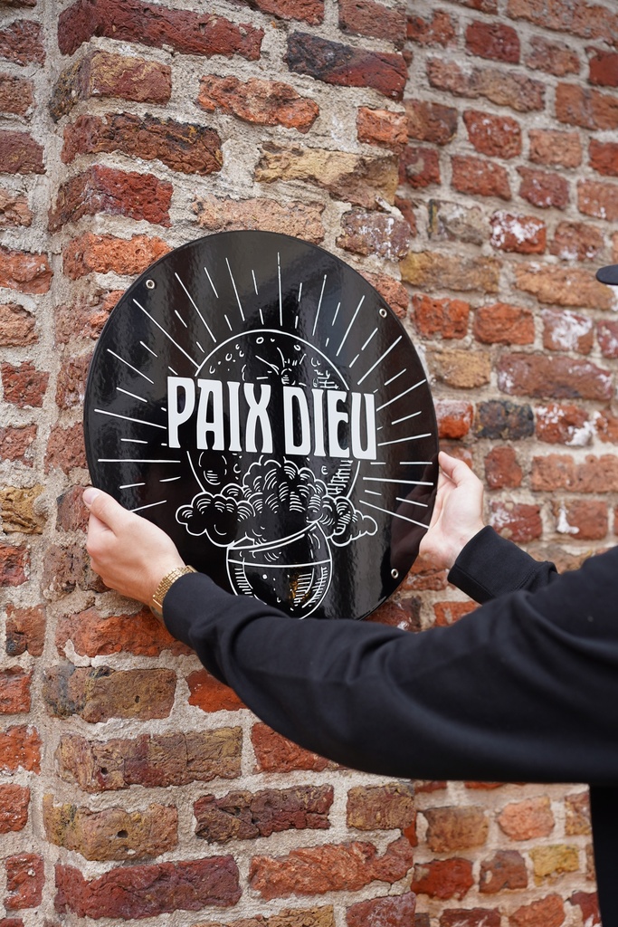 Plaque émaillée ronde Paix Dieu (ed. 2025)